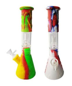 11" Honeycomb Silicone Bong with Shower Percolator