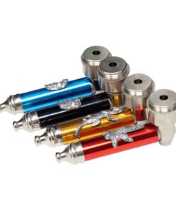 3.5" Full Color Metal Pipe with Cover - Assorted Colors