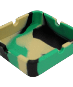 3.2" Square Silicone Ashtray Assorted Color