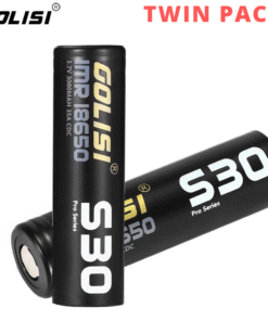 Golisi S30 18650 3000mAh 35A Max Batteries with Case (2pcs/pack)