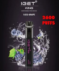 iGET KING VAPE 2600 PUFF – ICED GRAPE
