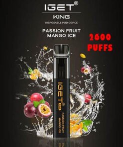 iGET KING VAPE 2600 PUFF – PASSION FRUIT MANGO ICE