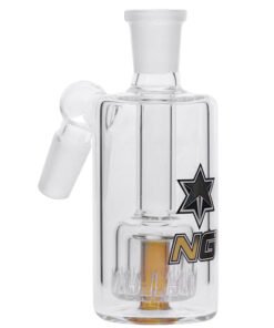 Nice Glass Double Wall 14mm Ashcatcher - Gold