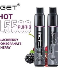 iGET HOT VAPE 5500 PUFF – BLACKBERRY POMEGRANATE CHERRY