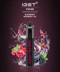 iGET KING VAPE 2600 PUFF – BLACKBERRY RASPBERRY ICE