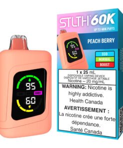 STLTH 60K Disposable Vape Device - Peach Berry