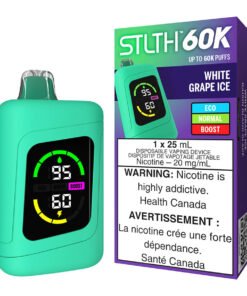 STLTH 60K Disposable Vape Device - White Grape Ice