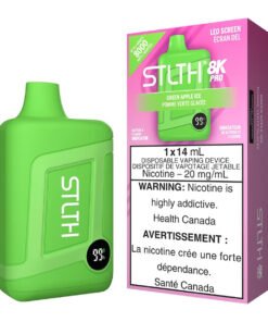 STLTH 8K Pro Disposable Vape Device - Green Apple Ice