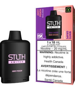 STLTH Switch E-Liquid Pod Pack - Juicy Peach And White Grape