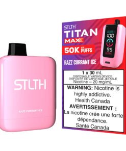 STLTH Titan Max Disposable Vape Device - Razz Currant Ice