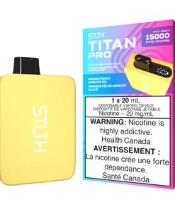 STLTH Titan Pro Disposable Vape Device - Mango Peach Apricot Ice