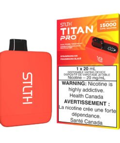 STLTH Titan Pro Disposable Vape Device - Strawnana Ice