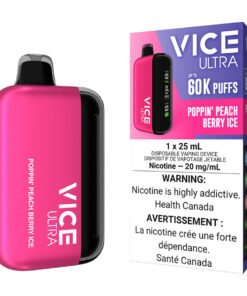 Vice Ultra Disposable Vape Device - Poppin' Peach Berry Ice
