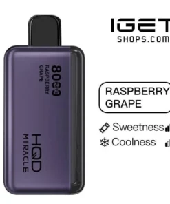 HQD Miracle 8000 – Raspberry Grape