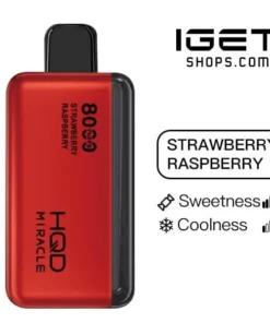 HQD Miracle 8000 – Strawberry Raspberry