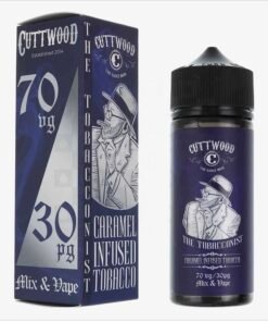 Caramel Infused Tobacco | The Tobacconist by Cuttwood E Liquid | 100ml Short Fill