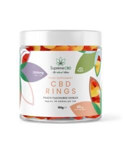 CBD Gummy Peach Rings (1200mg)
