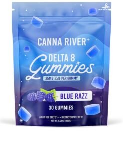 DELTA 8 THC GUMMIES – BLUE RAZZ – CANNA RIVER