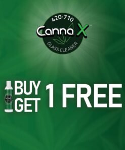 Canna X 420 – 710 Glass Cleaner 4 oz – Fast-Acting Natural Bong & Dab Rig Cleaner