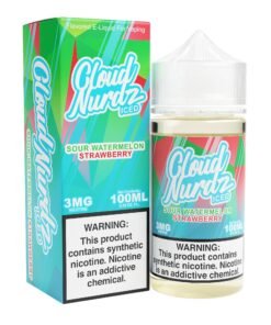 Sour Watermelon Strawberry Iced 100ml TF Vape Juice – Cloud Nurdz