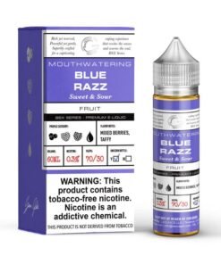 Blue Razz 60ml Vape Juice – Glas Basix
