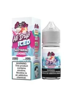Hi-Drip Salts Iced Nectarine Lychee 30ml Nic Salt Vape Juice