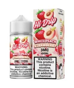 Hi-Drip White Peach Strawberry 100ml Vape Juice
