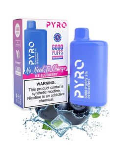 PYRO 6000 Puffs Ice Blueberry