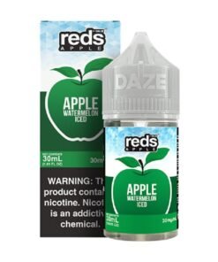 7 Daze Reds Salts Apple Watermelon Iced Nic Salt Vape Juice 30ml